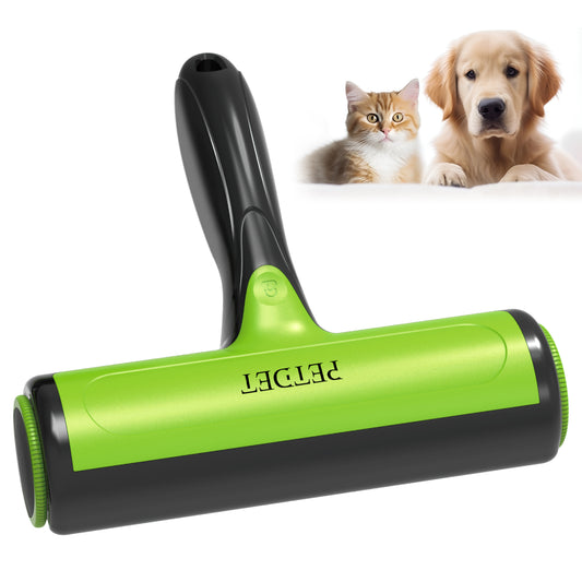 PETDET Pet Hair Remover Lint Roller, Cat Hair Brush Reusable for Clothes, Sofa, Scratching Post, Carpet, Bed, Lint Brush Dog Hair